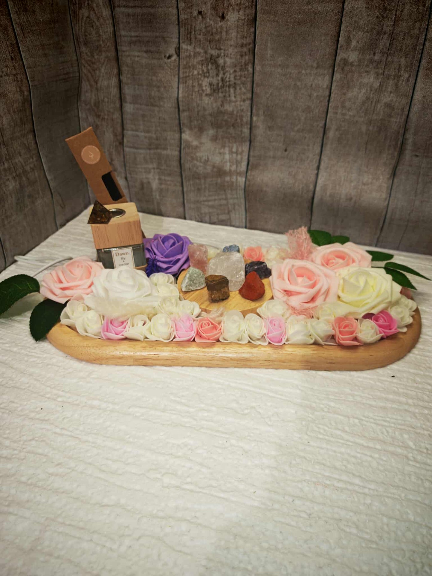 Élégance & Énergie – Plateau Bien-Être “Chakra Lumière”