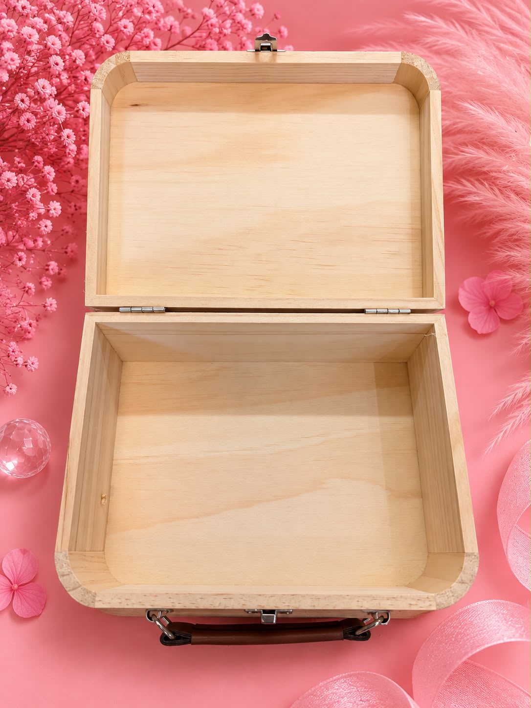 🌸Coffret souvenir en bois gravé – « Ma boîte à souvenirs »🌸