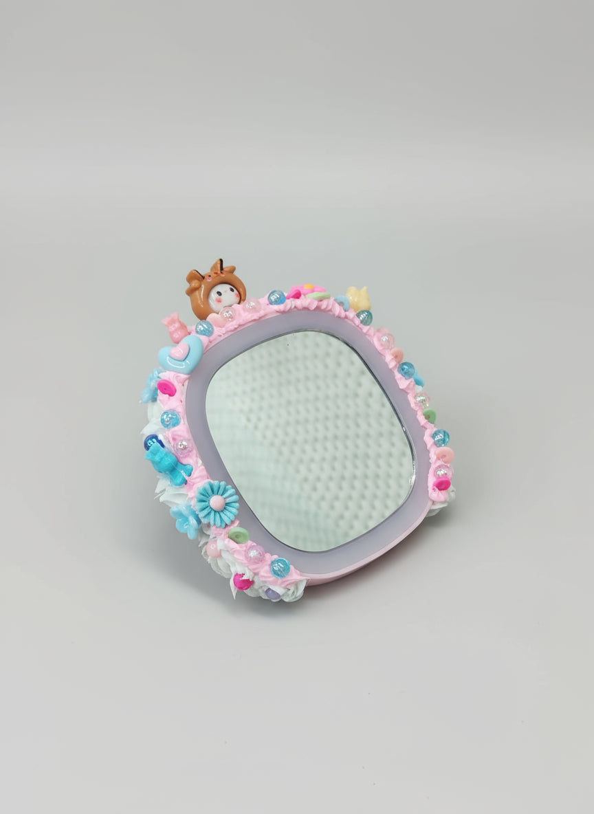 Miroir LED kawaii artisanal décor gourmand