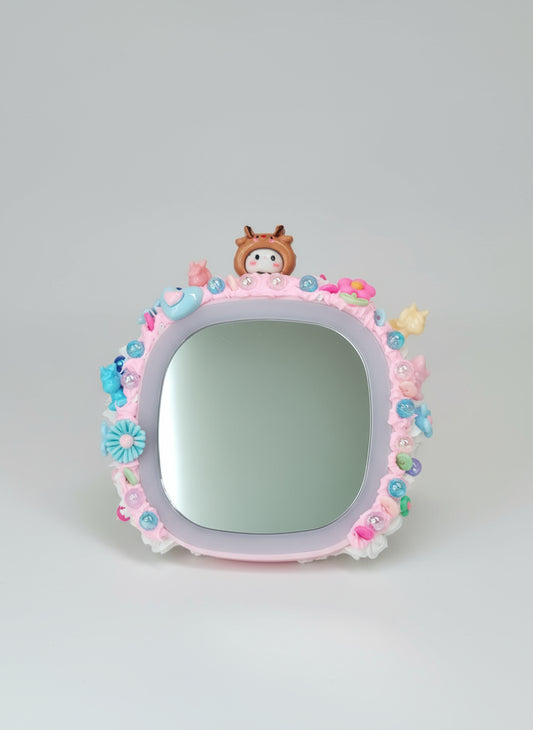 Miroir LED kawaii artisanal décor gourmand