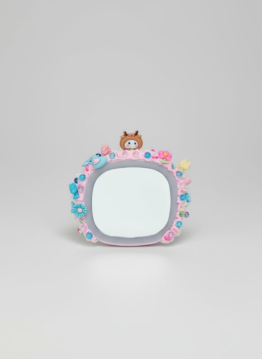 Miroir LED kawaii artisanal décor gourmand