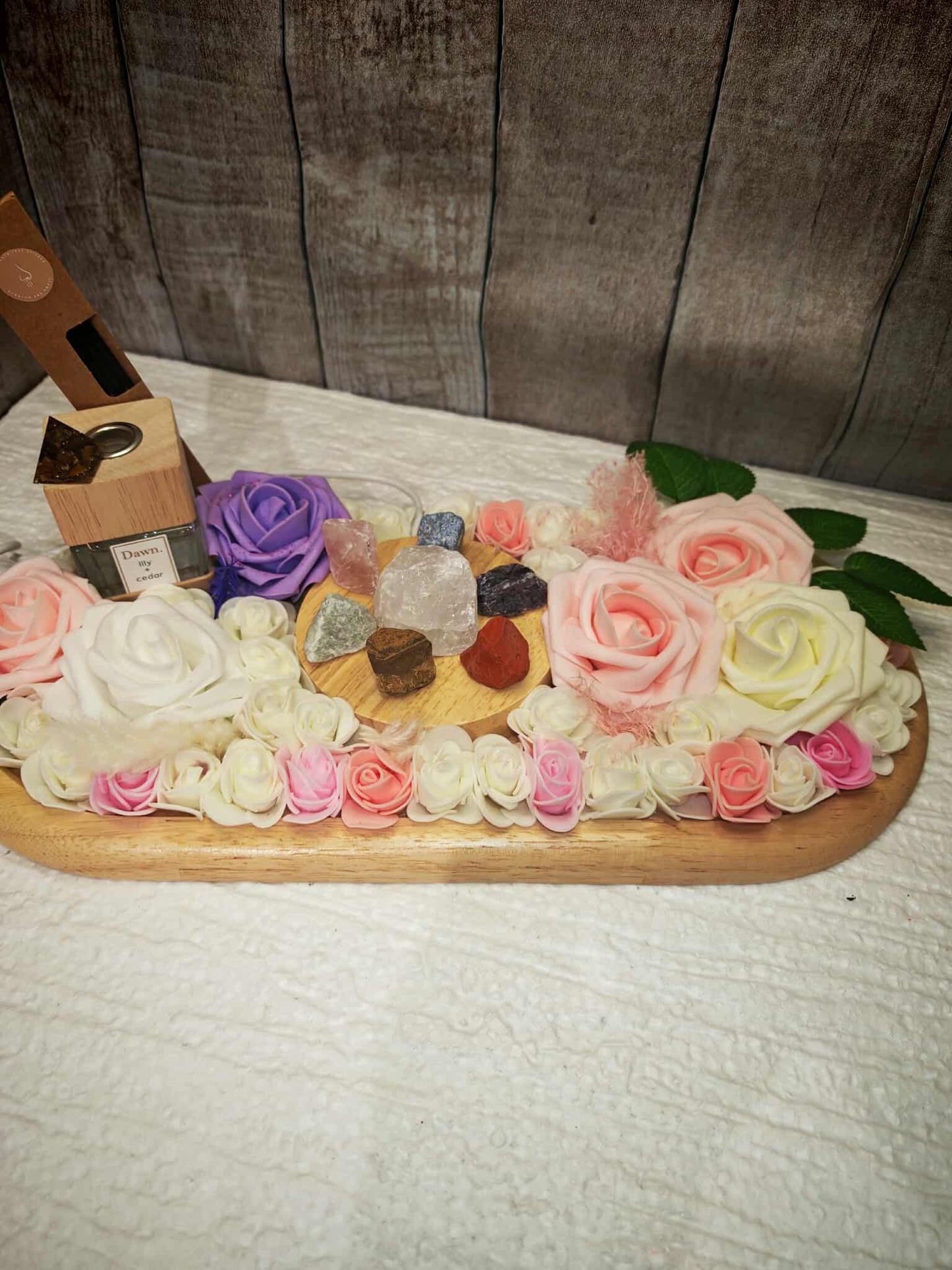 Élégance & Énergie – Plateau Bien-Être “Chakra Lumière”