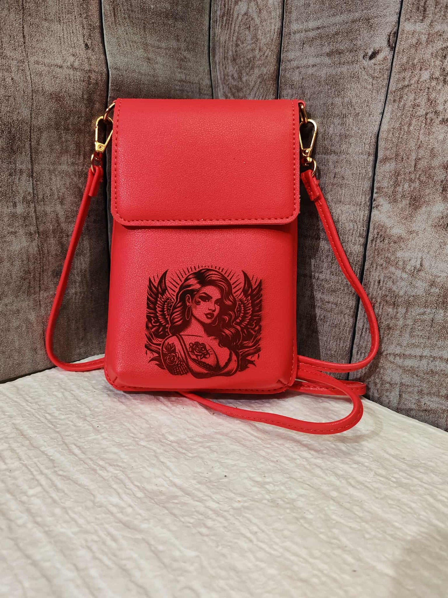 Joli sac bandoulière fait main – Avec sa gravure