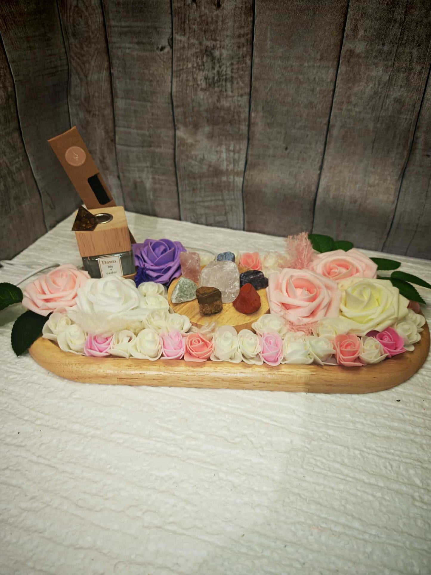 Élégance & Énergie – Plateau Bien-Être “Chakra Lumière”