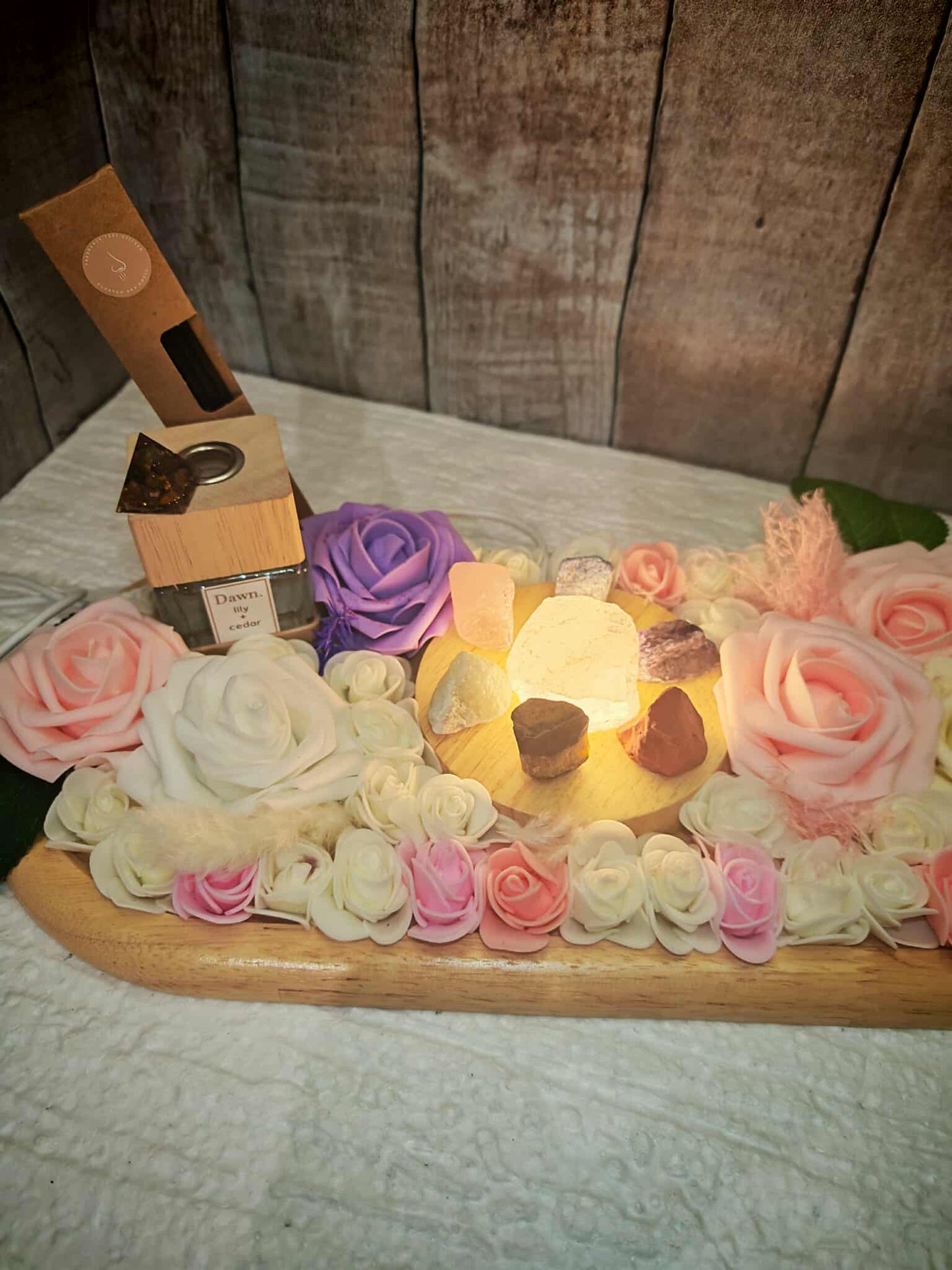 Élégance & Énergie – Plateau Bien-Être “Chakra Lumière”