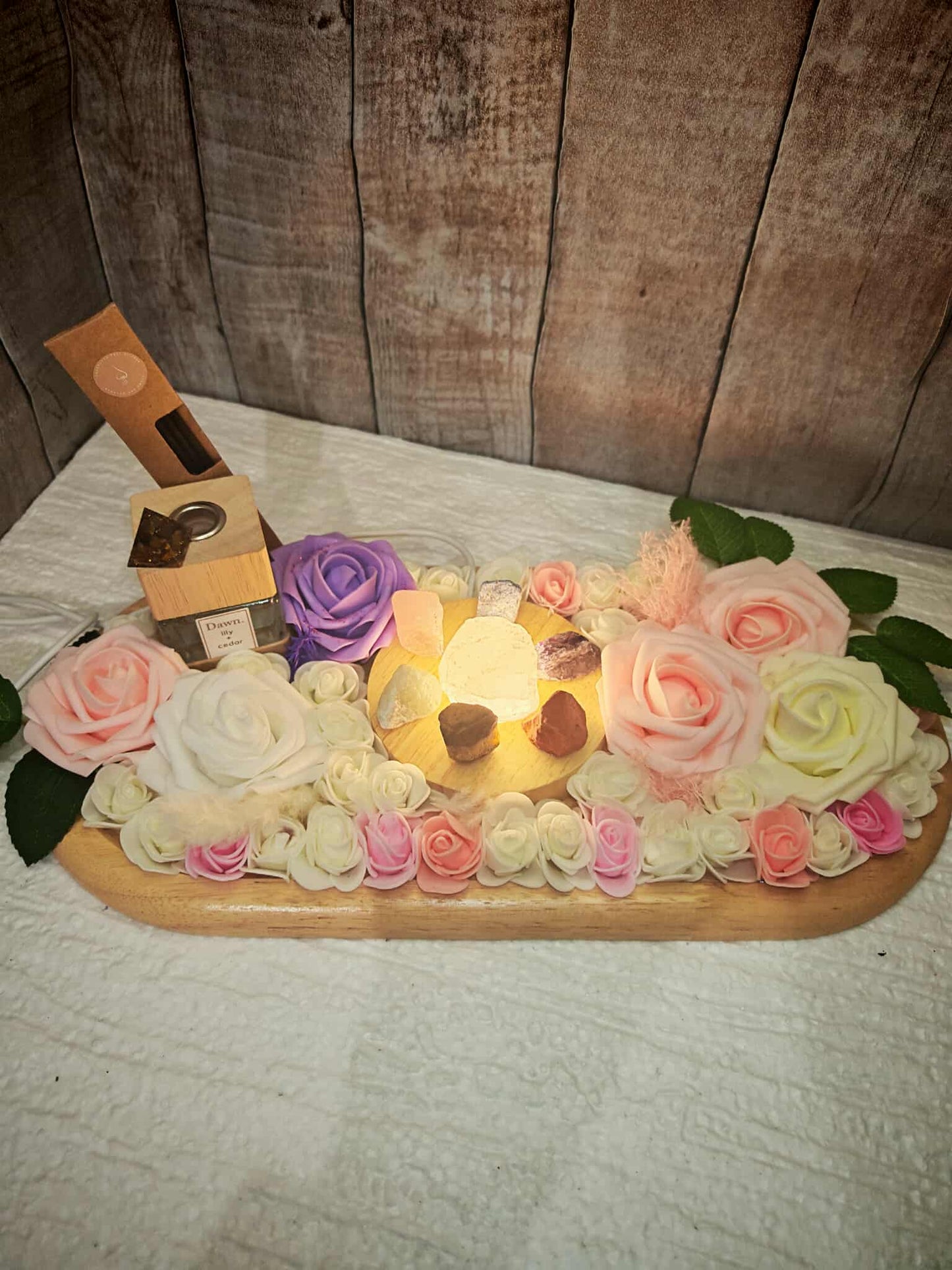 Élégance & Énergie – Plateau Bien-Être “Chakra Lumière”