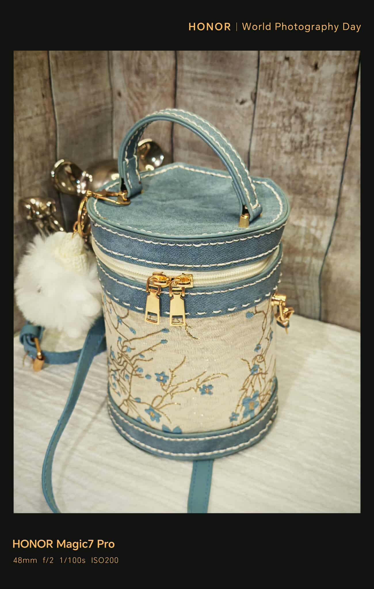 Sac Cylindrique brodé