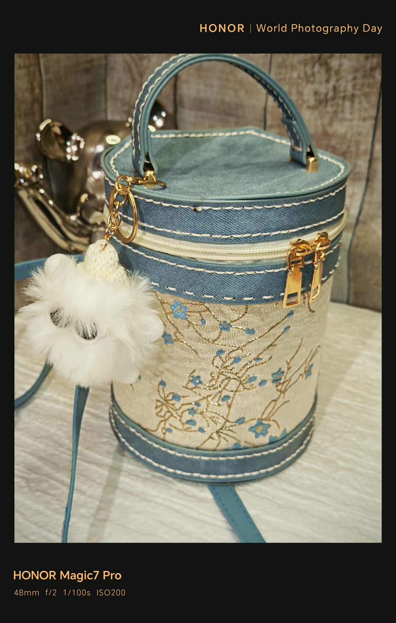 Sac Cylindrique brodé