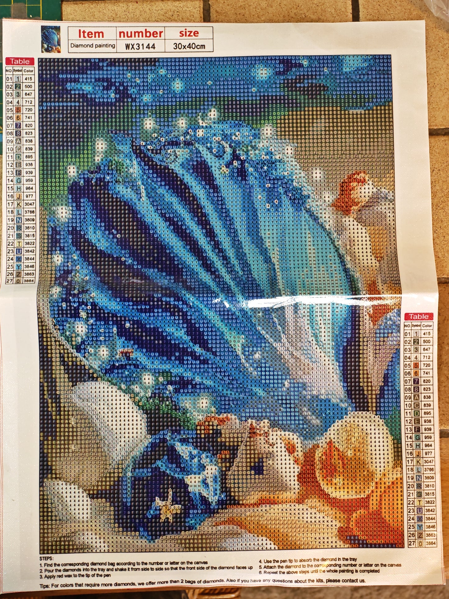 🐚Diamant Painting sur le thème coquillage🐚