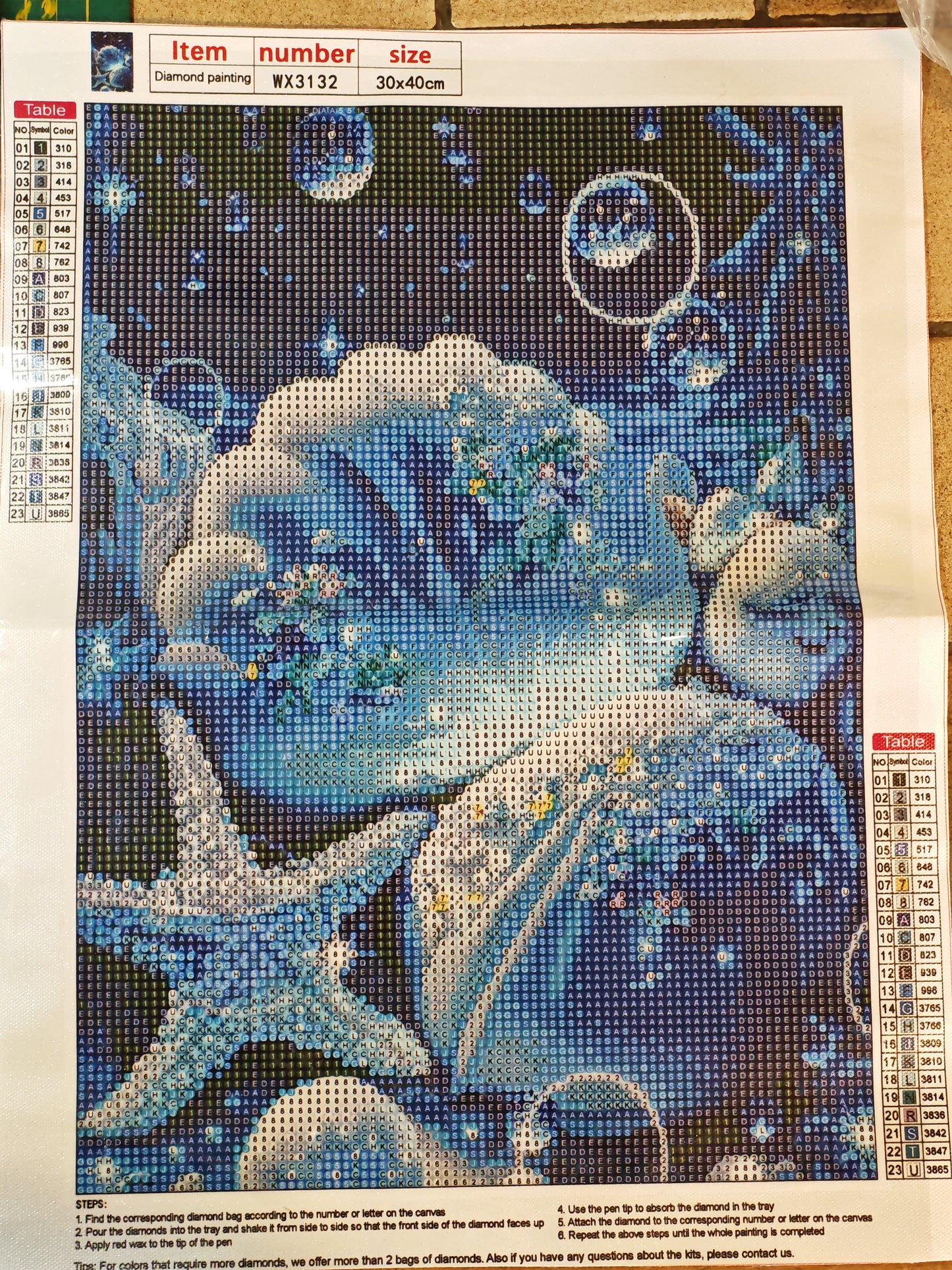 🐚Toile Diamant Painting thème coquillage🐚