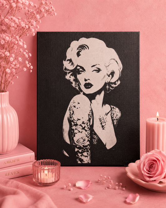 🌸 Toile gravée au laser – Élégance & originalité 🌸