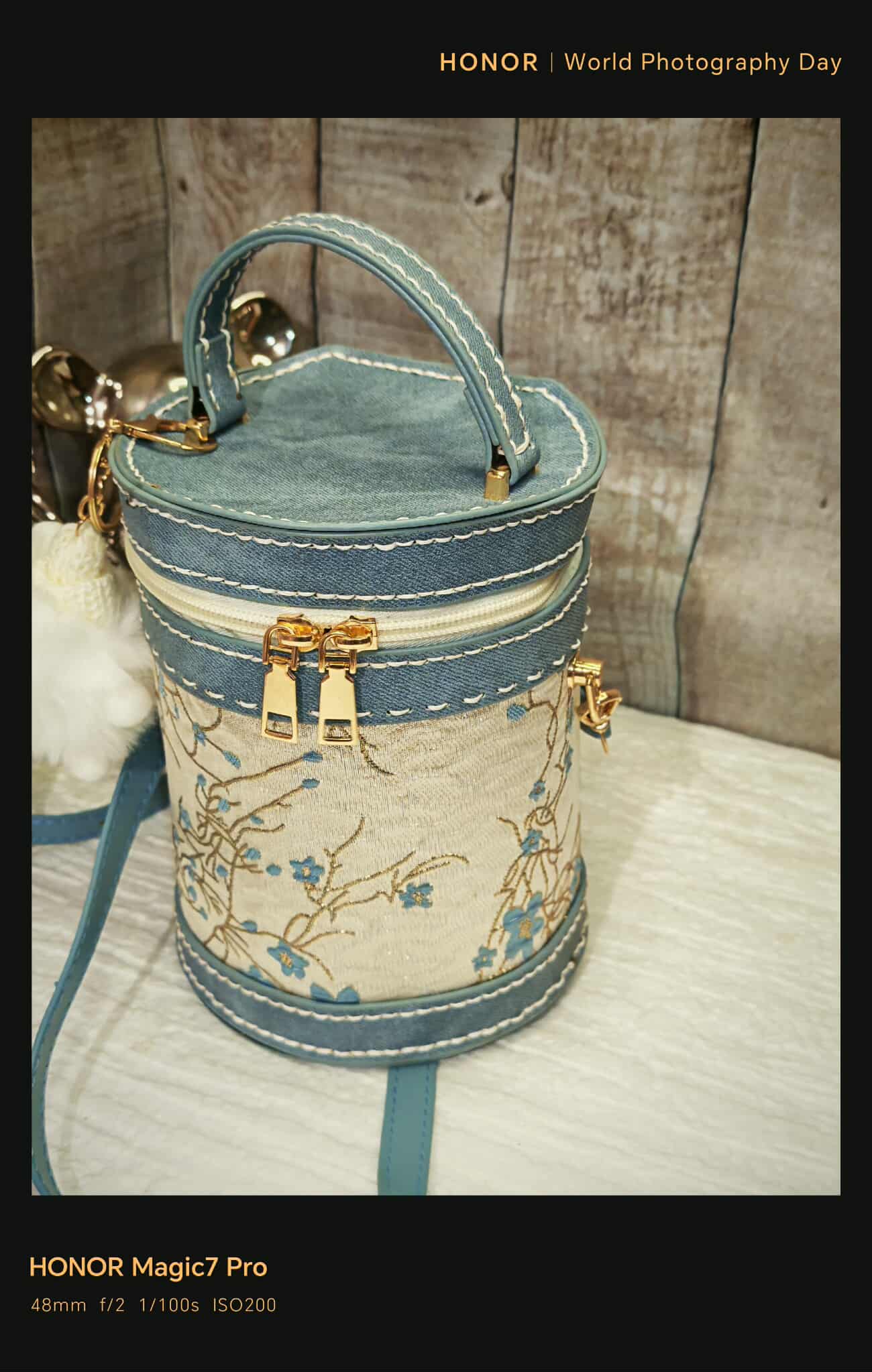 Sac Cylindrique brodé