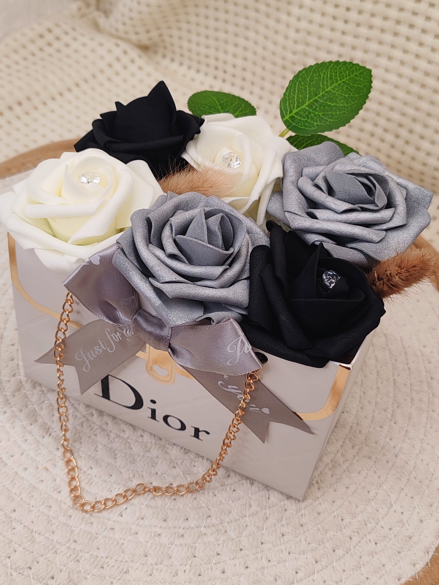 🌸 Box Florale “Sac à Main” – Création Artisanale Unique 🌸