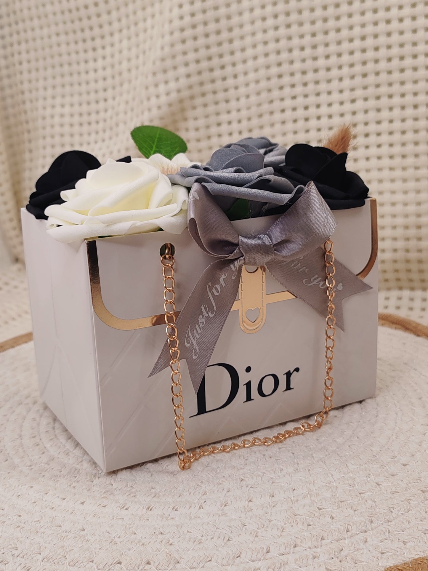 🌸 Box Florale “Sac à Main” – Création Artisanale Unique 🌸