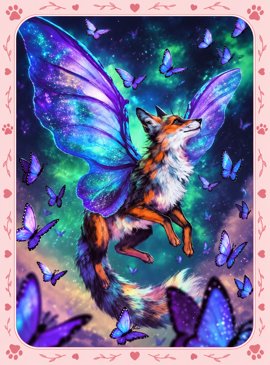 🦊 Diamond Painting – Renard Papillon 💎🦋