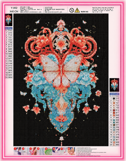 🦋 Diamond Painting – Papillon coloré 💎