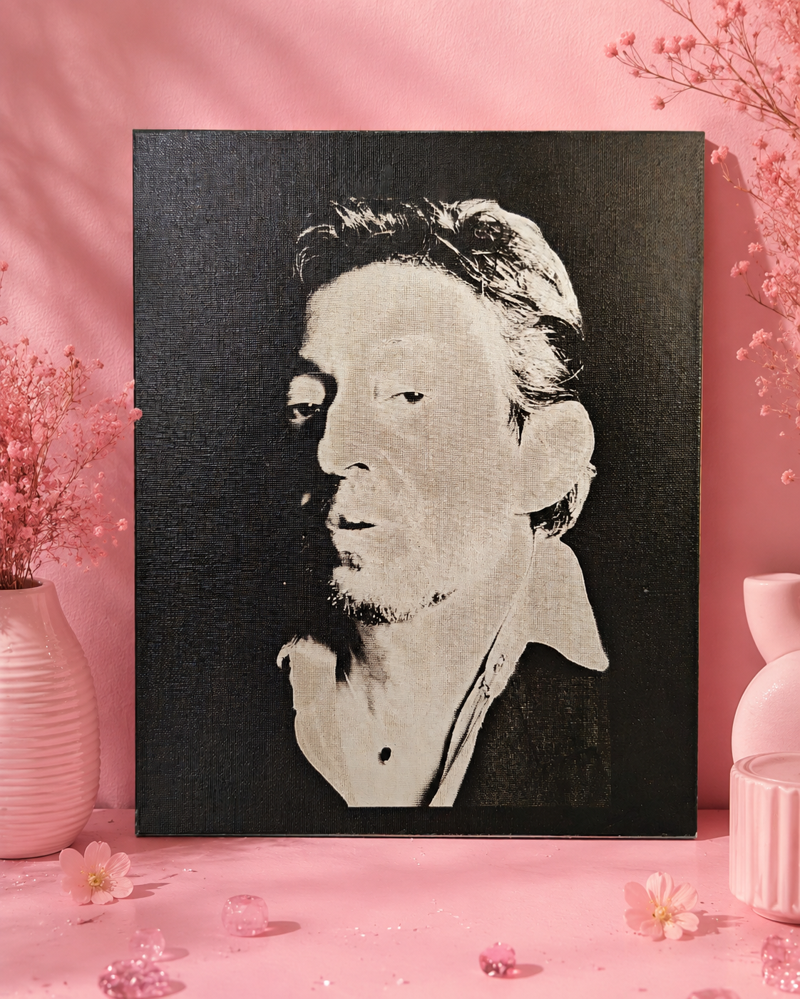 🌸 Toile gravée au laser – Élégance & originalité 🌸