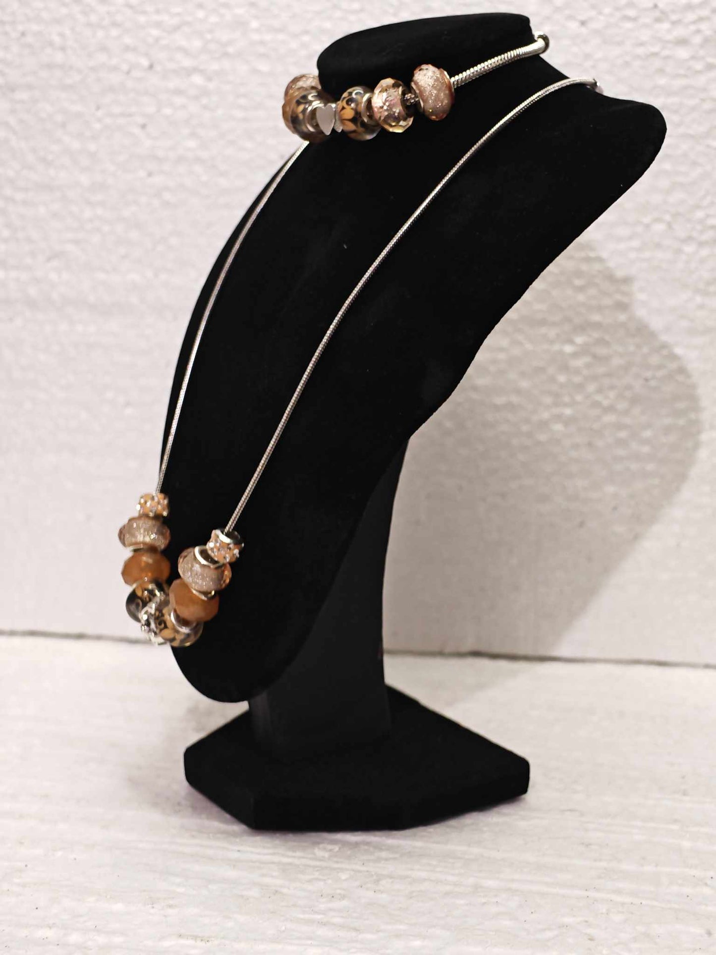 Ensemble Collier & Bracelet Charms – Élégance Dorée ✨