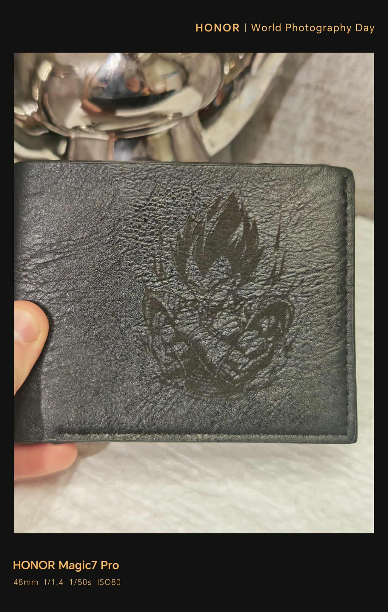 Portefeuille artisanal "Guerrier Légendaire"