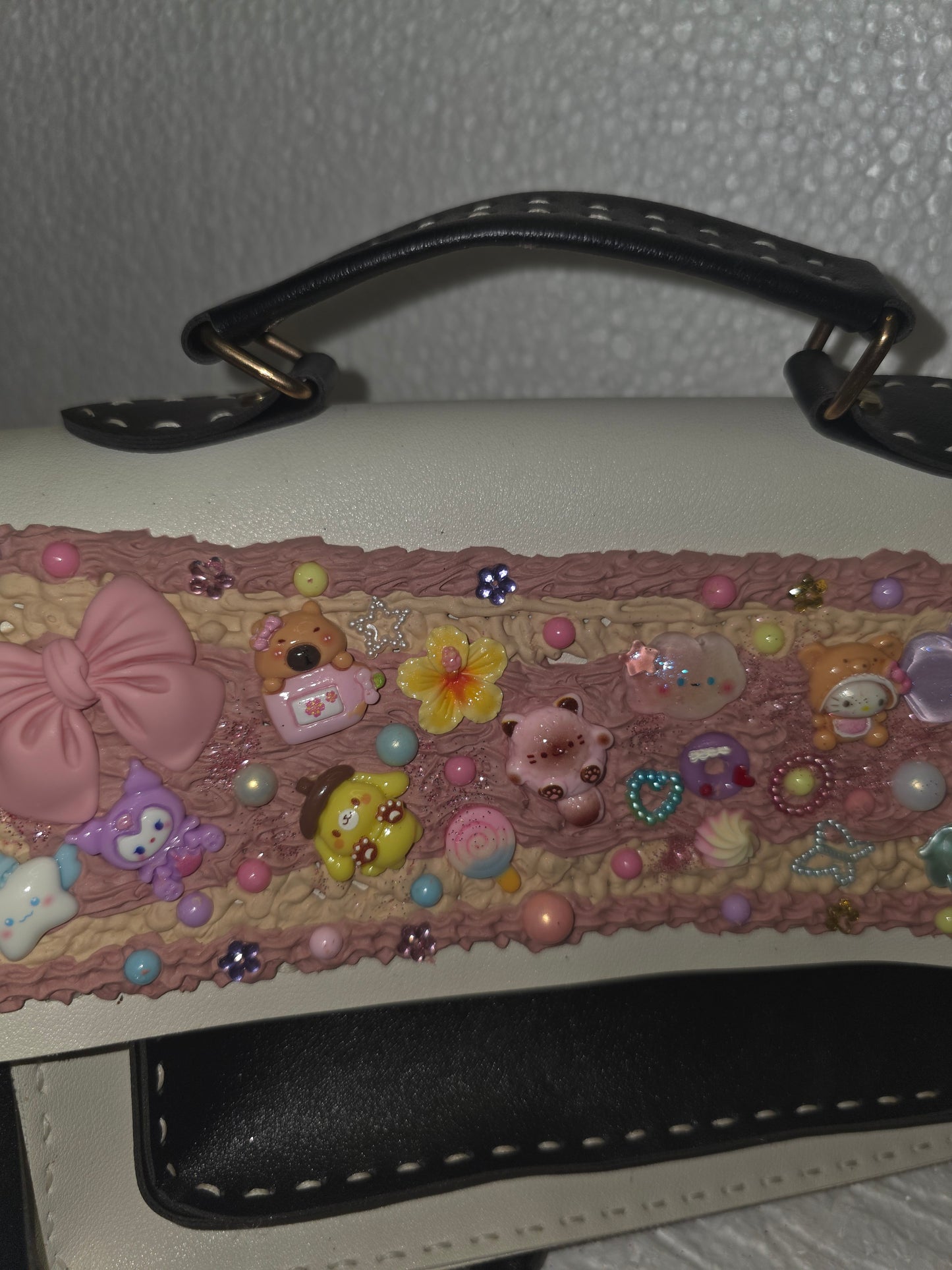 🎀✨ Sac Bandoulière Customisé – Pièce Unique & Girly